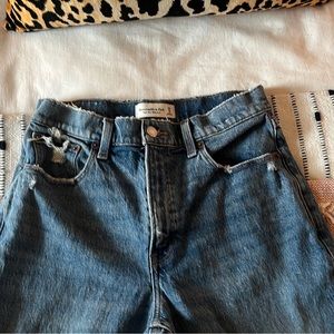 Abercrombie high rise mom jeans
